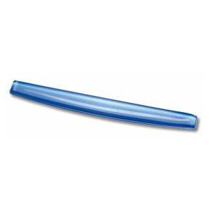Poggiapolsi da tastiera - gel - blu trasparente - Fellowes - immagine 1
