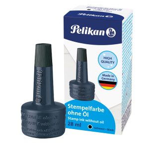 Inchiostro 4k per cuscinetti - senza olio - 28 ml - nero - Pelikan - immagine 1