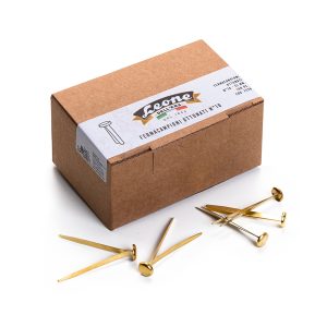 Fermacampioni ottonati - n. 10 - 5 cm - Leone - conf. 100 pezzi - immagine 1