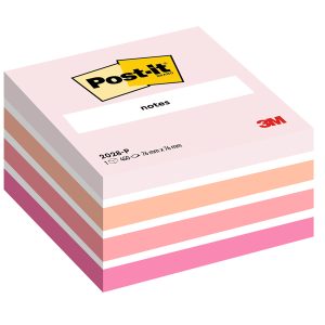 Blocco foglietti Cubo - 2028-P - 76 x 76 mm - 72 gr - colori assortiti - 450 fogli - Post it® - immagine 1