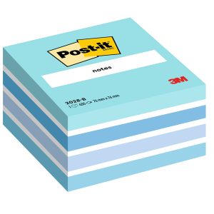 Blocco foglietti Cubo - 2028-B - 76 x 76 mm - 72 gr - colori assortiti - 450 fogli - Post-it - immagine 1