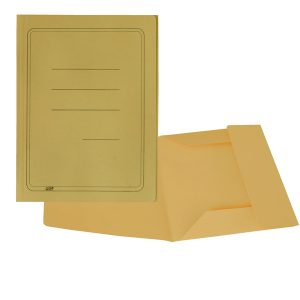 Cartelline 3 lembi - con stampa - cartoncino Manilla 200 gr - 25x33 cm - giallo - Cartotecnica del Garda - conf. 50 pezzi - immagine 1