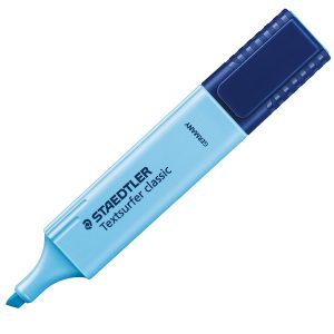 Evidenziatore Textsurfer Classic - punta a scalpello - tratto 1,0-5,0mm - azzurro - Staedtler - immagine 1
