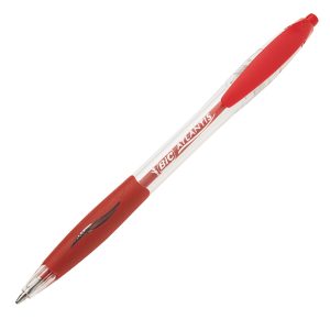 Penna a sfera a scatto Atlantis Classic - punta 1,0mm - rosso  - Bic - conf. 12 pezzi - immagine 1