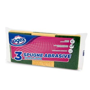 Spugna biuso - giallo/verde - Logex Professional - conf. 3 pezzi - immagine 1