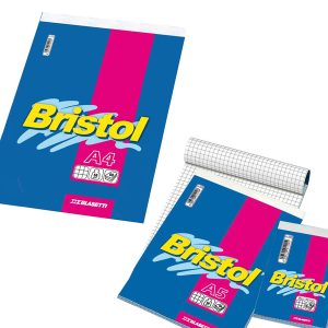 Blocco note Bristol - 5 mm - 210 x 297 mm - 50 gr - 70 fogli - Blasetti - immagine 1