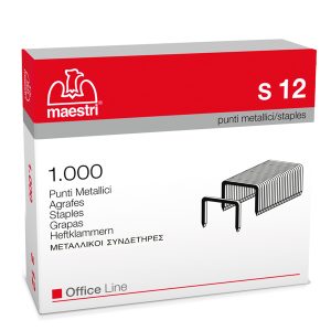 Punti S12 - 23/12 - acciaio - metallo - Romeo Maestri - conf. 1000 pezzi - immagine 1