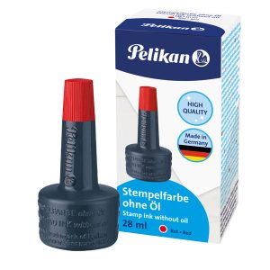 Inchiostro 4k per cuscinetti - senza olio - 28 ml - rosso - Pelikan - immagine 1