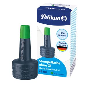 Inchiostro 4k per cuscinetti - senza olio - 28 ml - verde - Pelikan - immagine 1