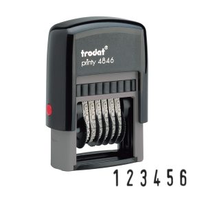 Timbro Printy Eco 4846 Numeratore - 6 cifre - 4 mm - autoinchiostrante - Trodat® - immagine 1