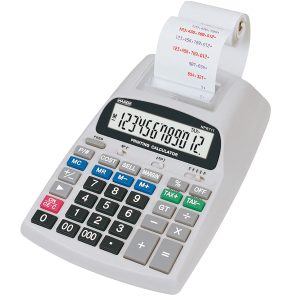 Calcolatrice scrivente NPR711 - 12 cifre - 22,5 x 15,8 x 5,6 cm - bianco - Markin - immagine 1