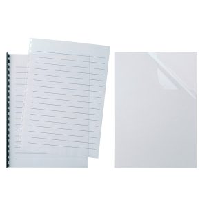Copertine rilegatura Video - A4 - R15 - 140 micron - neutro trasparente - Sei Rota - scatola 100 pezzi - immagine 1