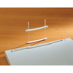 Fastener fermafogli - plastica - passo 80 mm - capacità 6 cm - bianco - Fellowes - conf. 12 pezzi - immagine 1