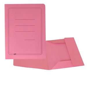 Cartelline 3 lembi - con stampa - cartoncino Manilla 200 gr - 25x33cm - rosa - Cartotecnica del Garda - conf. 50 pezzi - immagine 1