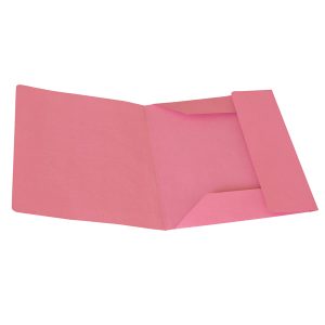 Cartelline 3 lembi - senza stampa - cartoncino Manilla 200 gr - 25x33 cm - rosa - Cartotecnica del Garda - conf. 50 pezzi - immagine 1