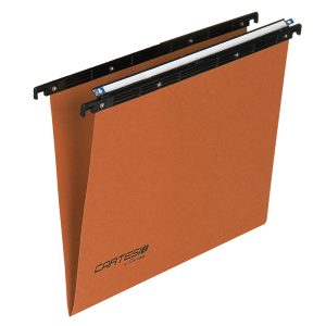 Cartella sospesa Cartesio - cassetto - interasse 38 cm - fondo V - 36 x 25 cm - arancio - Bertesi - immagine 1