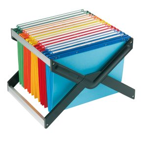 Supporto per cartelle sospese Luxor - con 10 cartelle Joker interasse 33 cm - 41x27,5x32 cm - colori assortiti - Bertesi - immagine 1