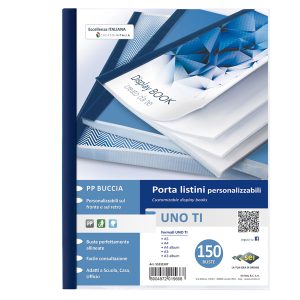 Portalistini personalizzabile Uno TI - 22x30 cm - 150 buste - blu - Sei Rota - immagine 1