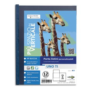 Portalistini personalizzabile Uno TI - 25x35 cm - 12 buste - blu - Sei Rota - immagine 1