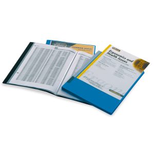 Portalistini personalizzabile Display - 21,5 x 30 cm - 20 buste - nero - Fellowes - immagine 1