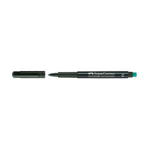 Pennarello Multimark universale permanente con gomma  - punta media 1,0mm - nero - Faber Castell - immagine 1