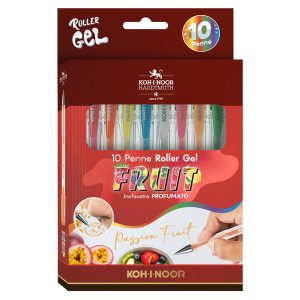 Roller gel colorati - colori fruit - Koh.I.Noor - astuccio 10 roller - immagine 1