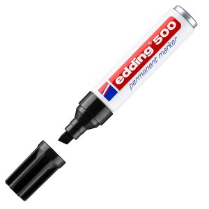 Marcatore permanente Edding 500 - punta da 2,00-7,00mm - nero - Edding - immagine 1