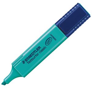 Evidenziatore Textsurfer Classic - punta a scalpello - tratto 1,0mm-5,0mm - turchese - Staedtler - immagine 1