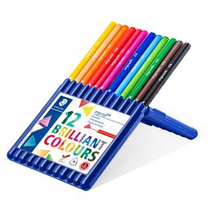 Matite colorate Ergosoft - triangolari - colori assortiti - Staedtler - astuccio 12 pezzi - immagine 1