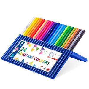 Matite colorate Ergo Soft - diametro mina 3 mm - colori assortiti - Staedtler - astuccio 24 pezzi - immagine 1