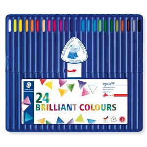 Matite colorate Ergo Soft - diametro mina 3 mm - colori assortiti - Staedtler - astuccio 24 pezzi - immagine 2