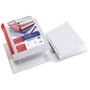 Raccoglitore personalizzabile Stelvio TI - 2 anelli quadri 65 mm - dorso 9 cm - 22x30 cm - bianco - Sei Rota - immagine 1
