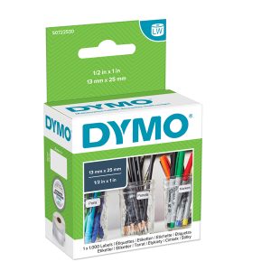 Rotolo 1000 etichette LW 13530 - 25x13 mm - multiuso rimovibili - bianco - Dymo - immagine 1