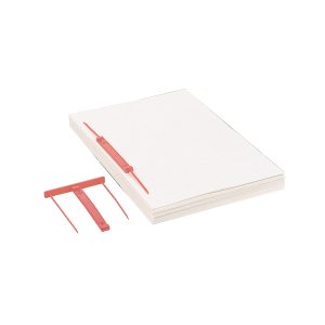 Fastener Capiclass 1 - passo 80 mm - rosso - Favorit - conf. 50 pezzi - immagine 1