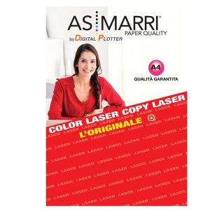 Carta Photo LL 8973 - laser - A4 - 200 gr - 100 fogli - effetto lucido fronte/retro - bianco - As Marri - immagine 1