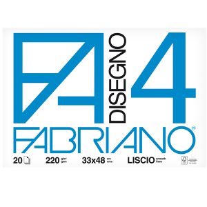 Album F4 - 33x48cm - 220gr - 20 fogli - liscio - Fabriano - immagine 1