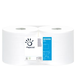 Bobina asciugatutto Special - 2 veli - microgoffrata - diametro 27 cm - 18 gr - 30,5x26 cm - bianco - Papernet - immagine 1