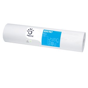 Lenzuolino medico Eco 80 - diametro 14,5 cm - 59,5 cm x 77 mt - bianco - Papernet - immagine 1