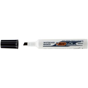 Pennarello Whiteboard Marker Velleda 1791 - punta a scalpello da 3,3mm a 4,6mm - nero - Bic - immagine 1