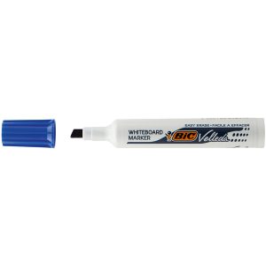 Pennarello Whiteboard Marker Velleda 1791 - punta a scalpello da 3,3mm a 4,6mm - blu - Bic - immagine 1