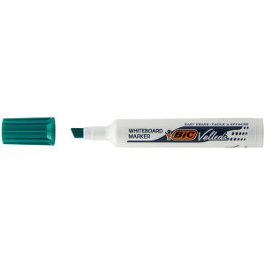 Pennarello Whiteboard Marker Velleda 1791  - punta a scalpello da 3,3 a 4,6mm - verde - Bic - immagine 1