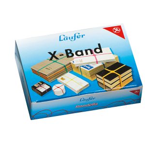 Elastici X Band - diametro 10 x 15 x 1,1 cm- 100 gr - colori assortiti - Lebez - immagine 1