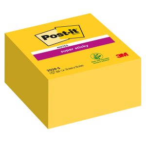 Blocco foglietti Post-it Super Sticky - 2028-S - 76 x 76 mm - giallo oro - 350 fogli - Post-it - immagine 1