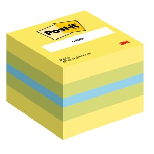 Blocco foglietti Minicubo - 2051-L - 51 x 51 mm - 72 gr - colori assortiti - 400 fogli - Post-it - immagine 1