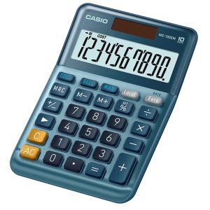 Calcolatrice da tavolo MS-100EM - 10 cifre - blu - Casio - immagine 2