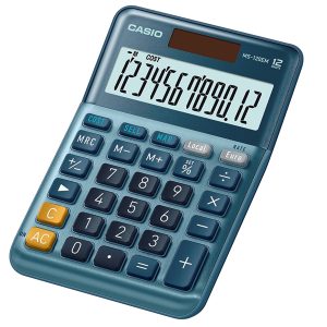 Calcolatrice da tavolo MS-120EM - 12 cifre - blu - Casio - immagine 2