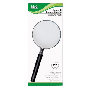 Lente di ingrandimento 1123 - diametro 7,5 cm - nero - Lebez - immagine 1