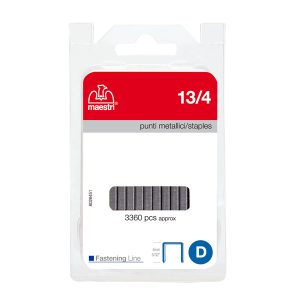 Punti zincati - 13/4 - 4 mm - metallo - Romeo Maestri - conf. 3360 pezzi - immagine 2