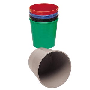 Cestino gettacarte - altezza 32,5 cm - diametro 29,5 cm - 15 L - rosso - Methodo - immagine 1