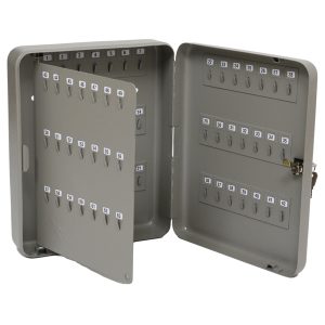 Cassetta portachiavi da muro - 37x28x7,5 cm - 128 posti - grigio antracite - Metalplus - immagine 1